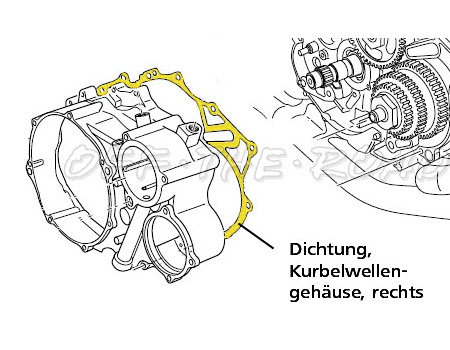 Clutch cover gasket (inner) Yamaha XT-660R/X/Z