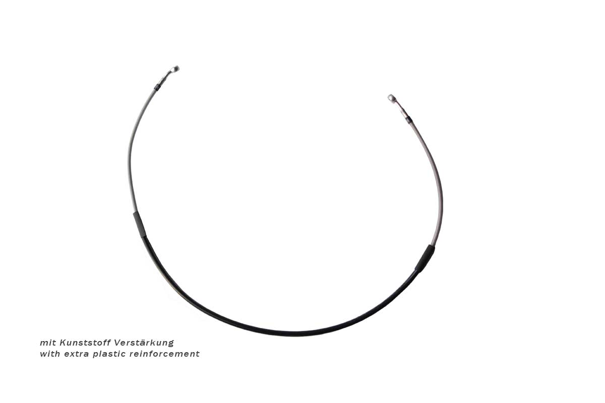 Steel braided brake line, front, Yamaha TT-600S/E with 320 mm Brake disc, TÜV