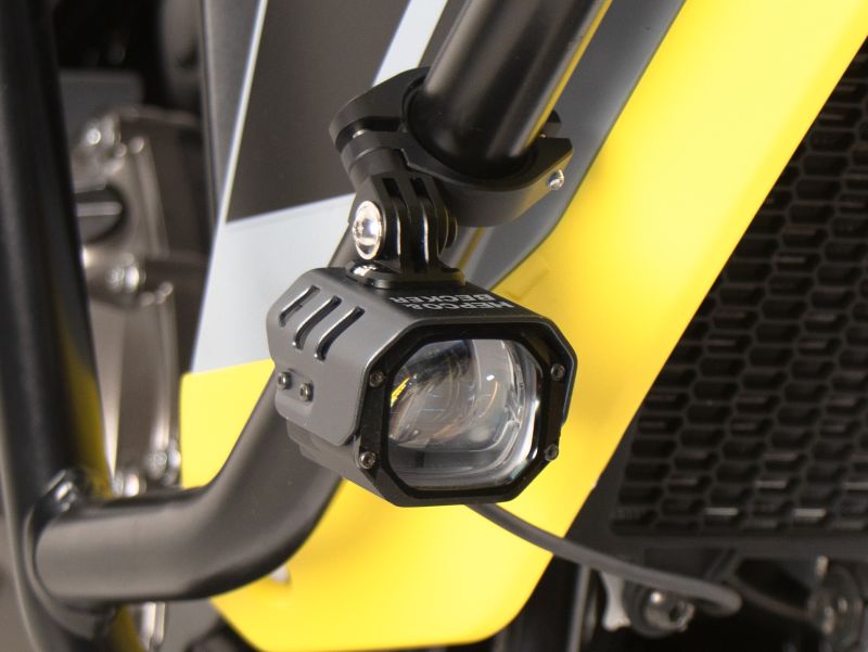Hepco-Becker LED auxiliary headlight NOVA incl. universal mounting set, wiring harness and switch