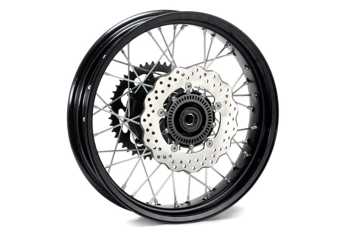 D.I.D rear wheel with cast aluminium hub Yamaha Tenere 700, black
