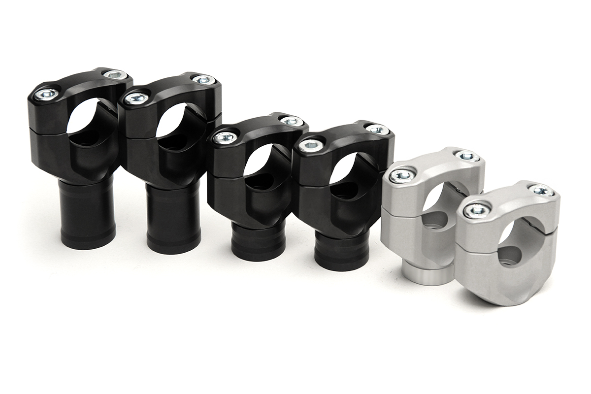 Handlebar clamps 'Classic' 22/28mm, 22mm | 20mm | black