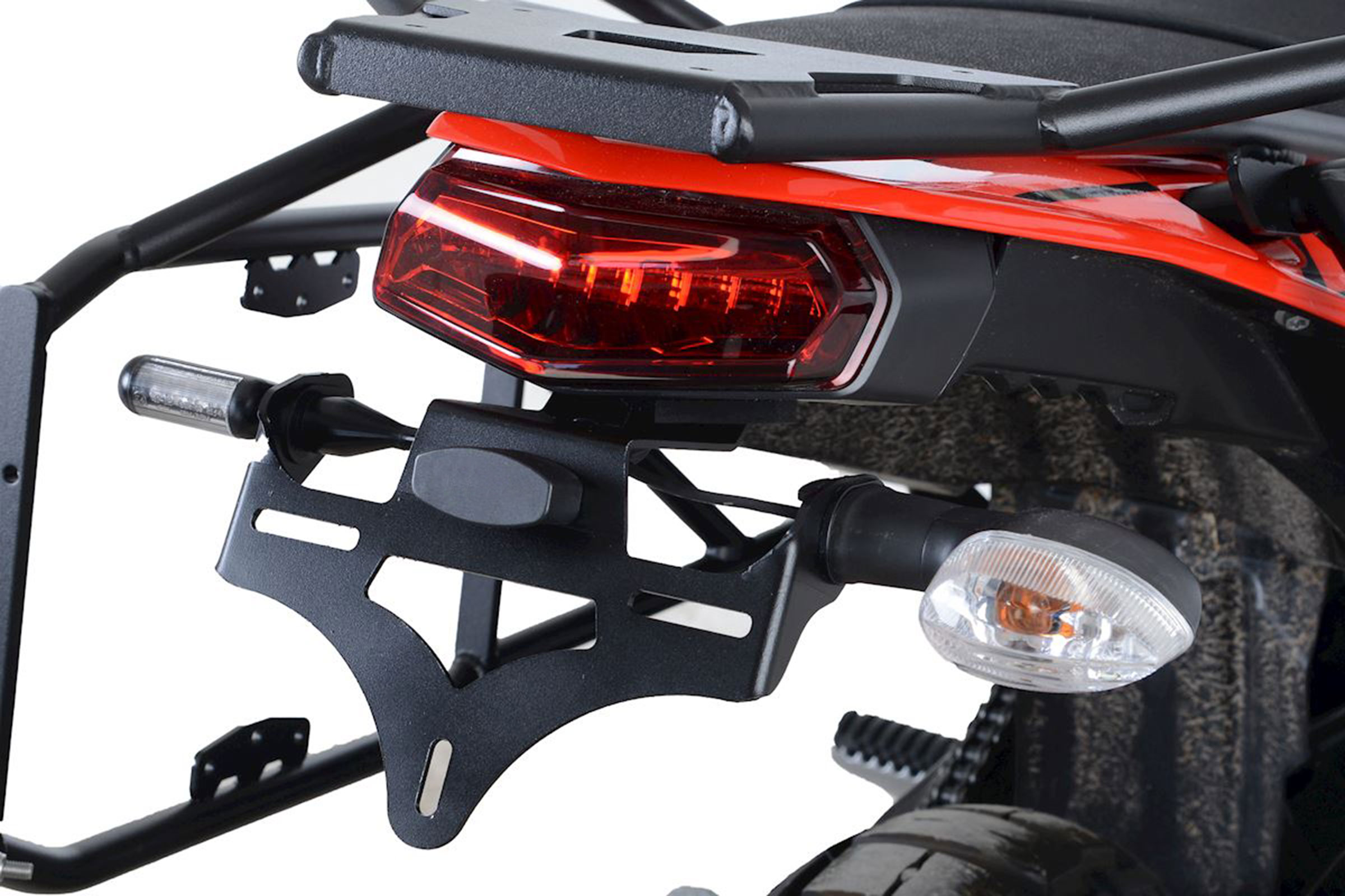 Tail tidy kit Yamaha Tenere 700 with pannier rack | HUK-RG-T700-KT