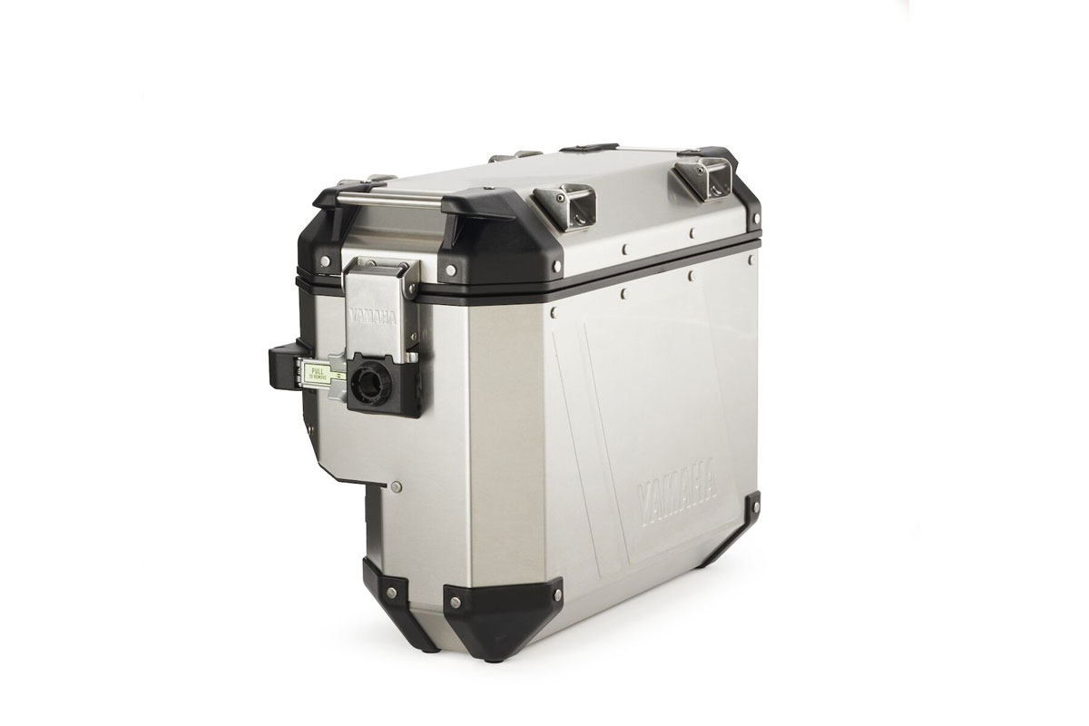 Aluminium side panniers Yamaha Tenere 700, right | silver