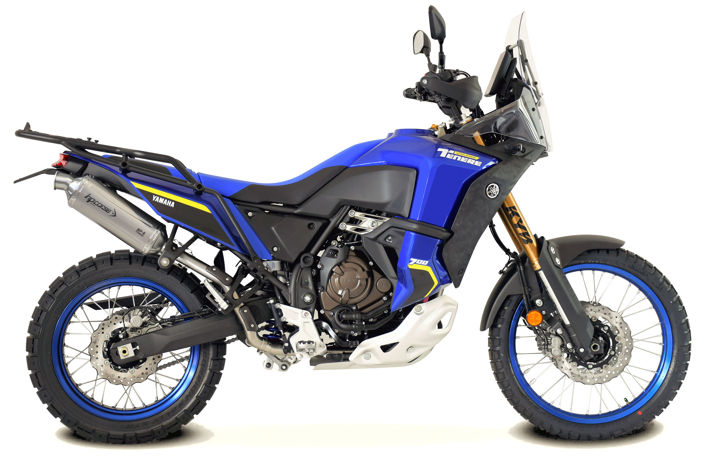 HP Corse Schalldämpfer SP-2 Titan Short HOCH silber AS Yamaha Tenere 700
