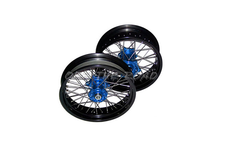 Zadelhoes Yamaha XT660X 2004-2015 - Premium Eco-Leer Zwart/Blauw
