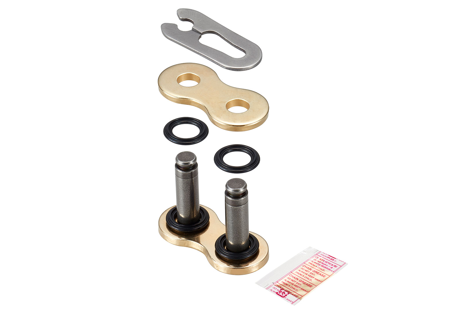 DID Chain link 525 VX3 Clip link, gold (G&B)