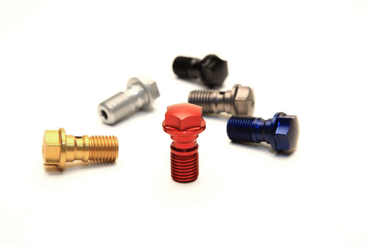Bleeding screw / Banjo bolt  M10x1, anodised