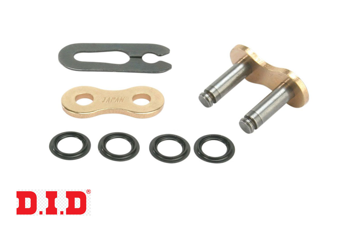DID VX3 Clip Kettenschloss, 520er Teilung, gold (G&B)