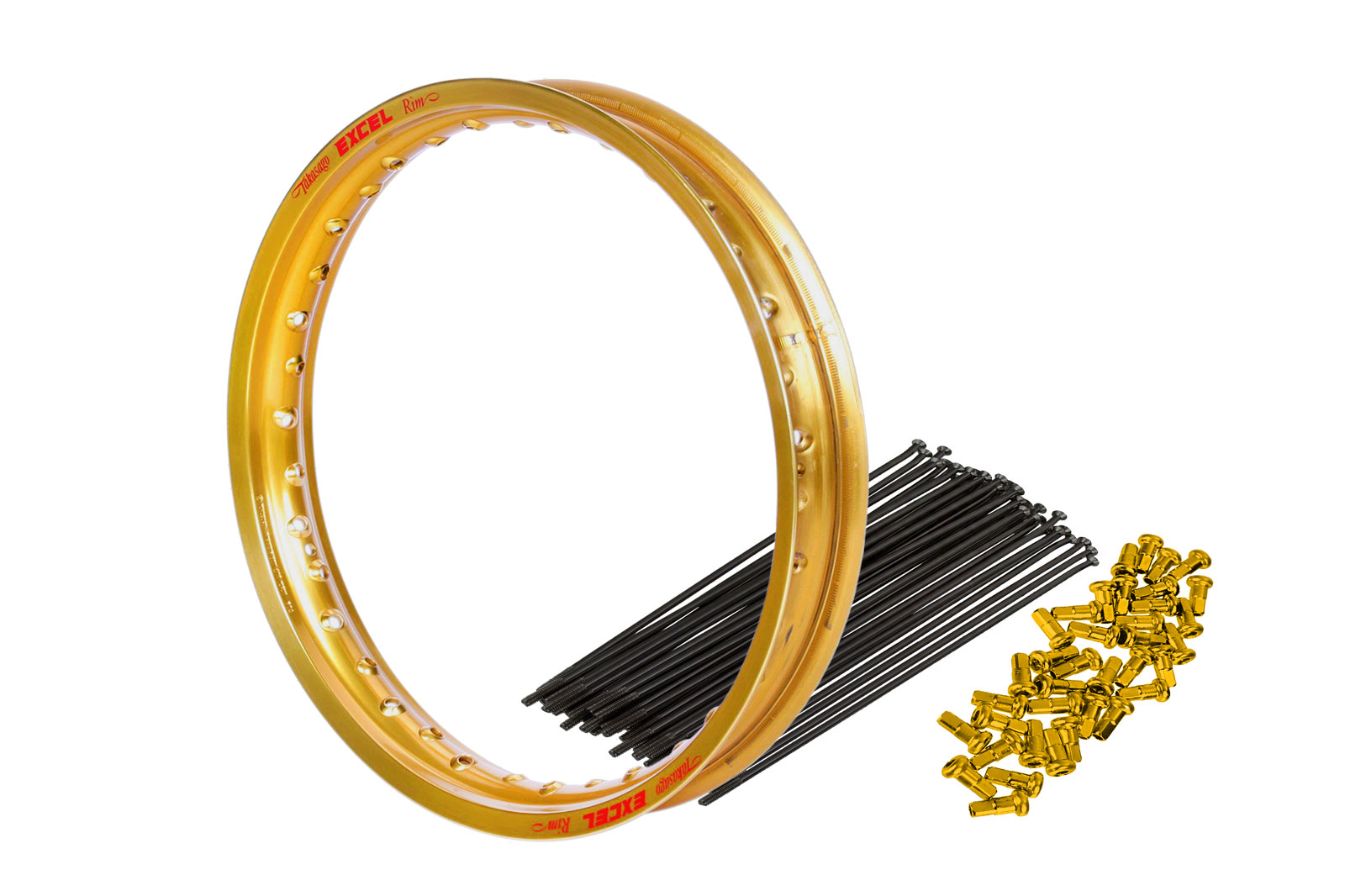 Excel rim 2.50x18 incl. stainless steel spokes Yamaha Tenere 700 | gold ...