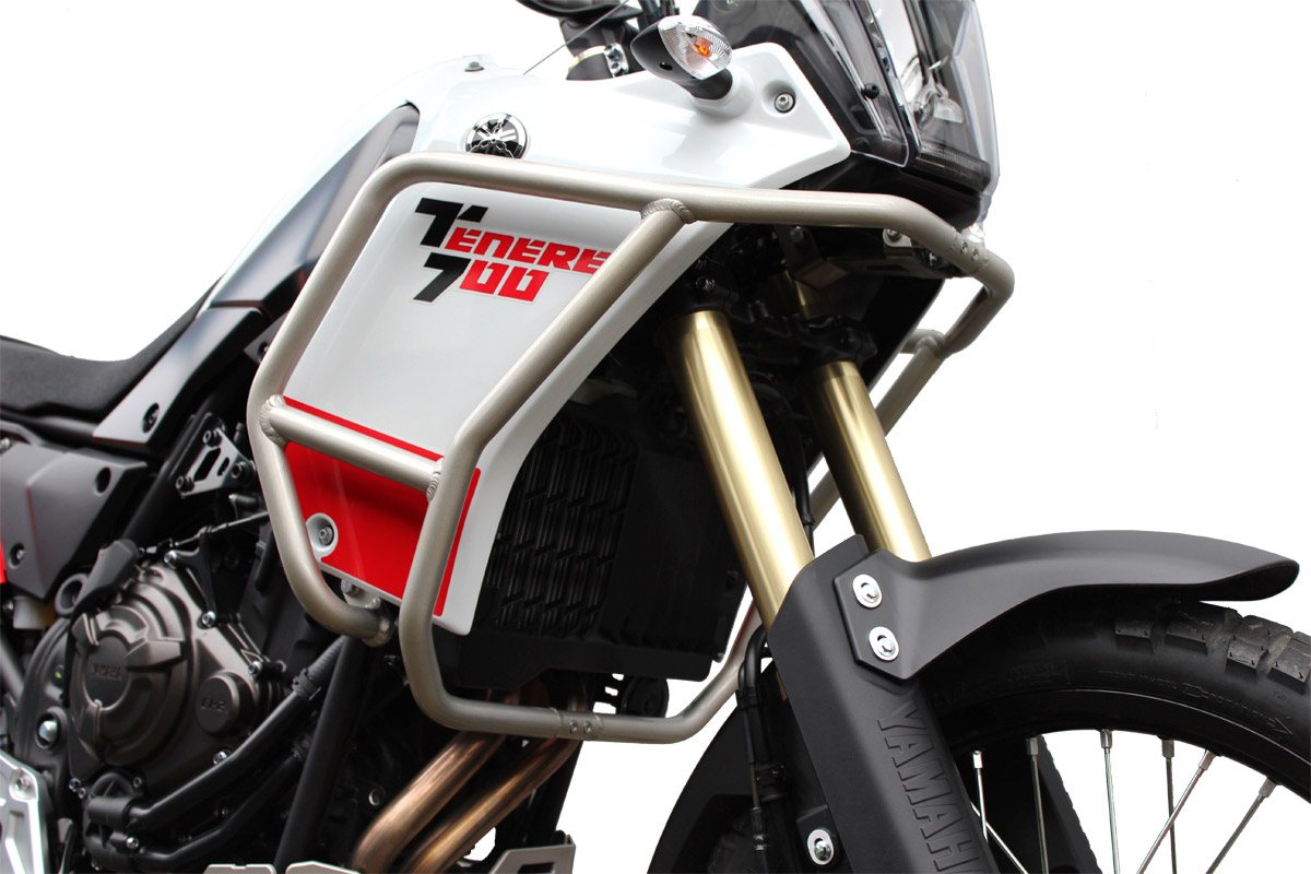 Aluminium Crash Bars Yamaha Tenere 700 2025 Onwards White SBL CP aluminium-crash-bars-yamaha-tenere-700-2025-onwards-white-sbl-cp