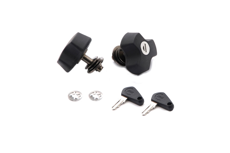 SW-Motech Anti-theft protection for EVO carrier QUICK-LOCK function. 2 matching locks, 2 keys.