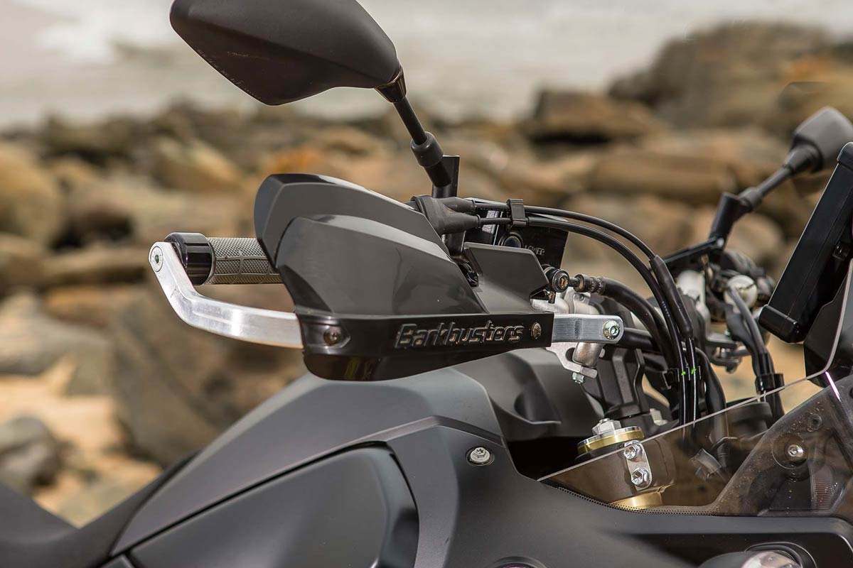 Motorrad-Handprotektor, Handschutzbügel, Kunststoff, Schwarz, Aluminiumhebel