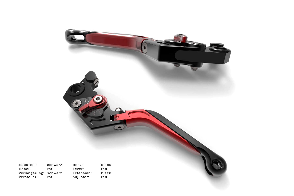 Brake- clutch lever set, foldable and length adjustable, Yamaha XT-660R/X Brake- clutch lever set, foldable and length adjustable, Yamaha XT-660R/X