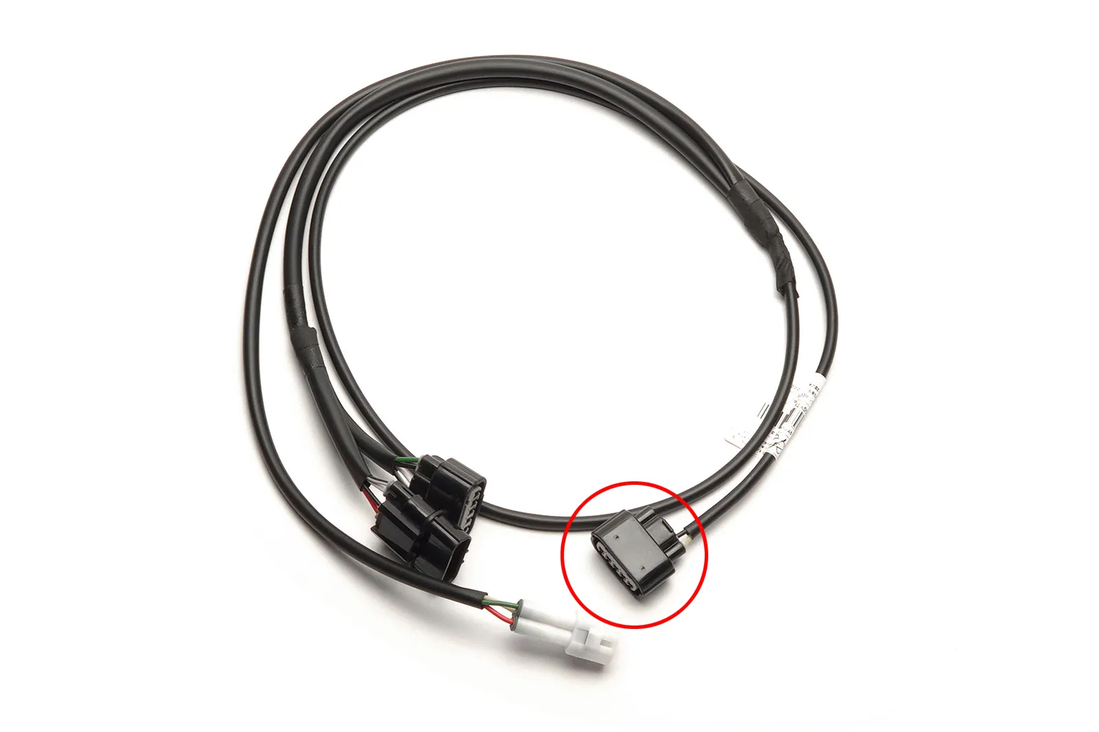 Plug, 5-way incl. pins, waterproof, black, female