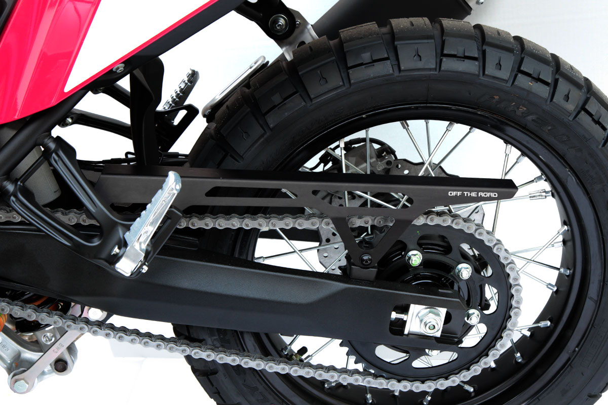 Aluminium Kettenschutz Yamaha Tenere 700, schwarz