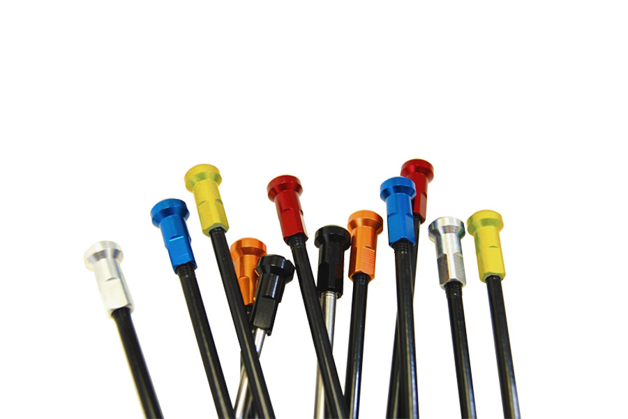 Aluminum nipple set (36 pcs), for HAAN spokes