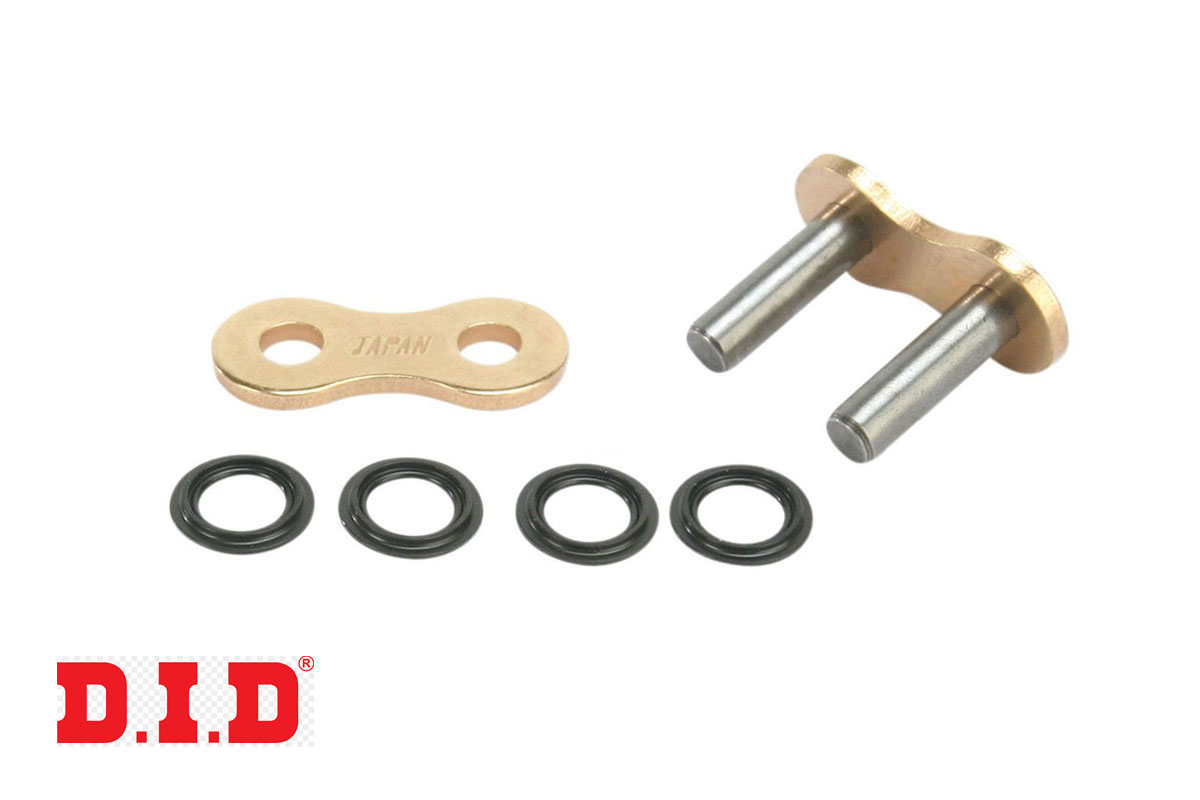 DID Chain link 525 ZVM-X2 solid-rivet link, gold (G&G)