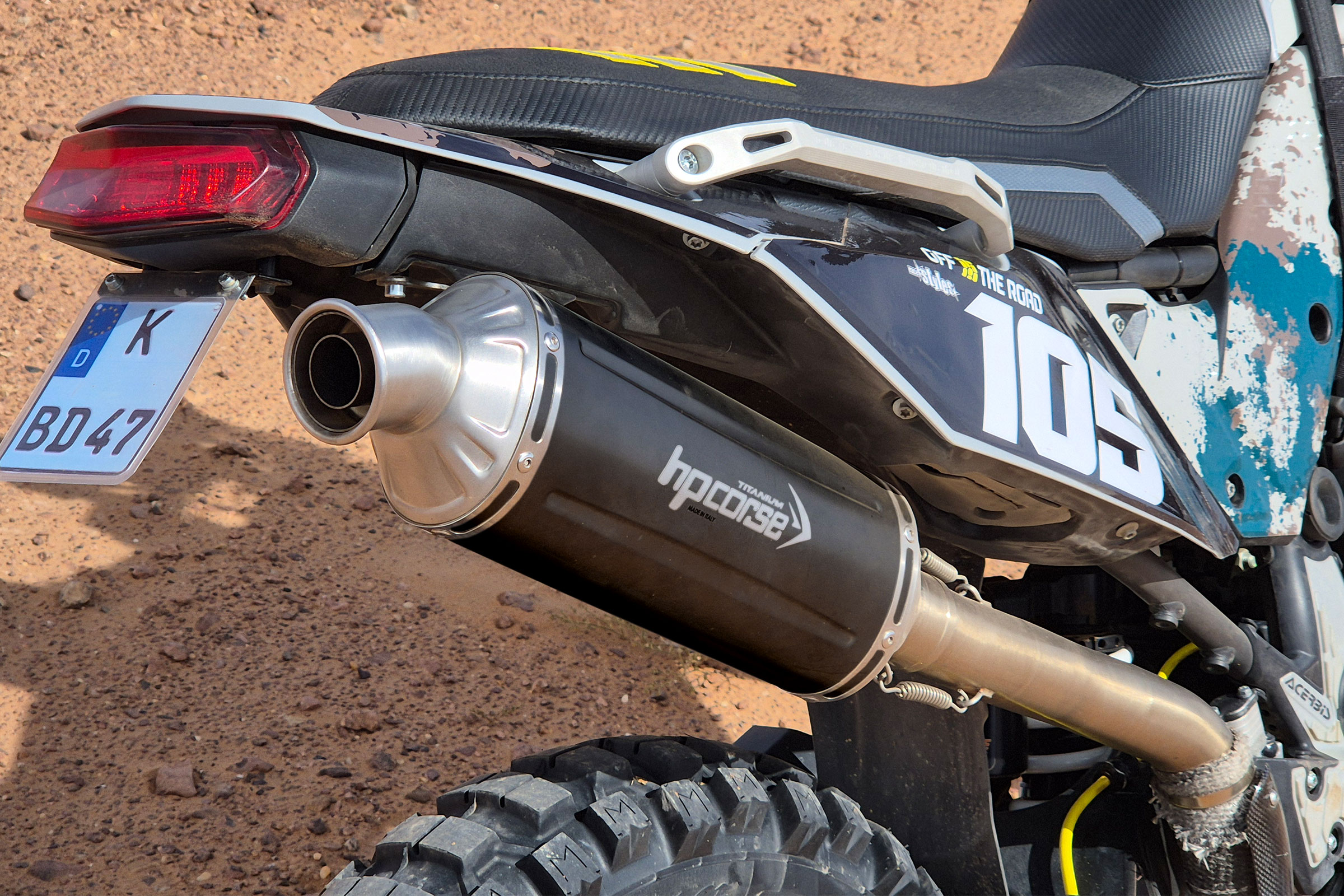 HP Corse Schalldämpfer SP-2 Titan Short HOCH schwarz Yamaha Tenere 700