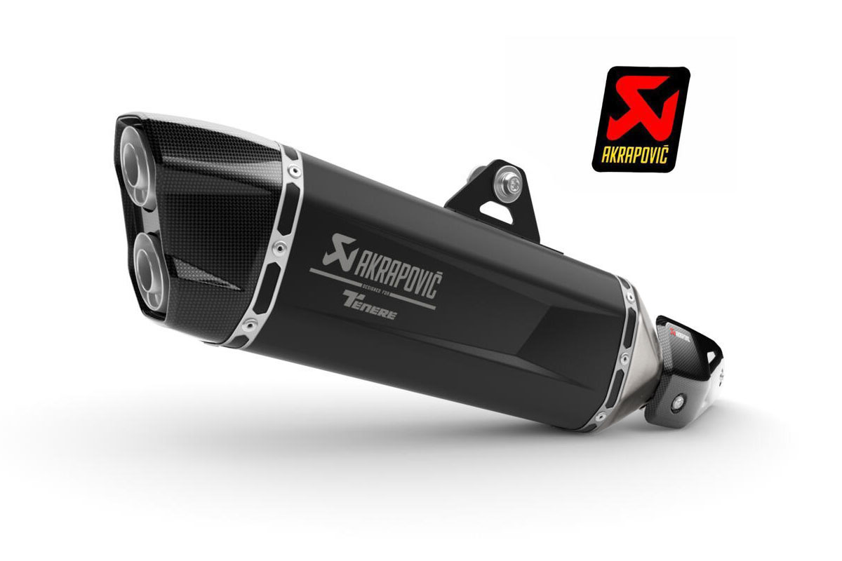 Akrapovic Schalldämpfer Yamaha Tenere 700 / Tenere 700 World Raid, schwarz
