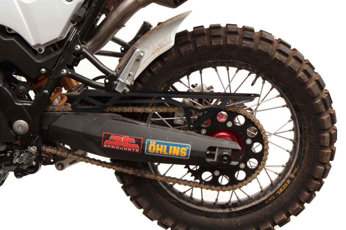 Aluminium Chainguard Yamaha XT-660Z Tenere, black