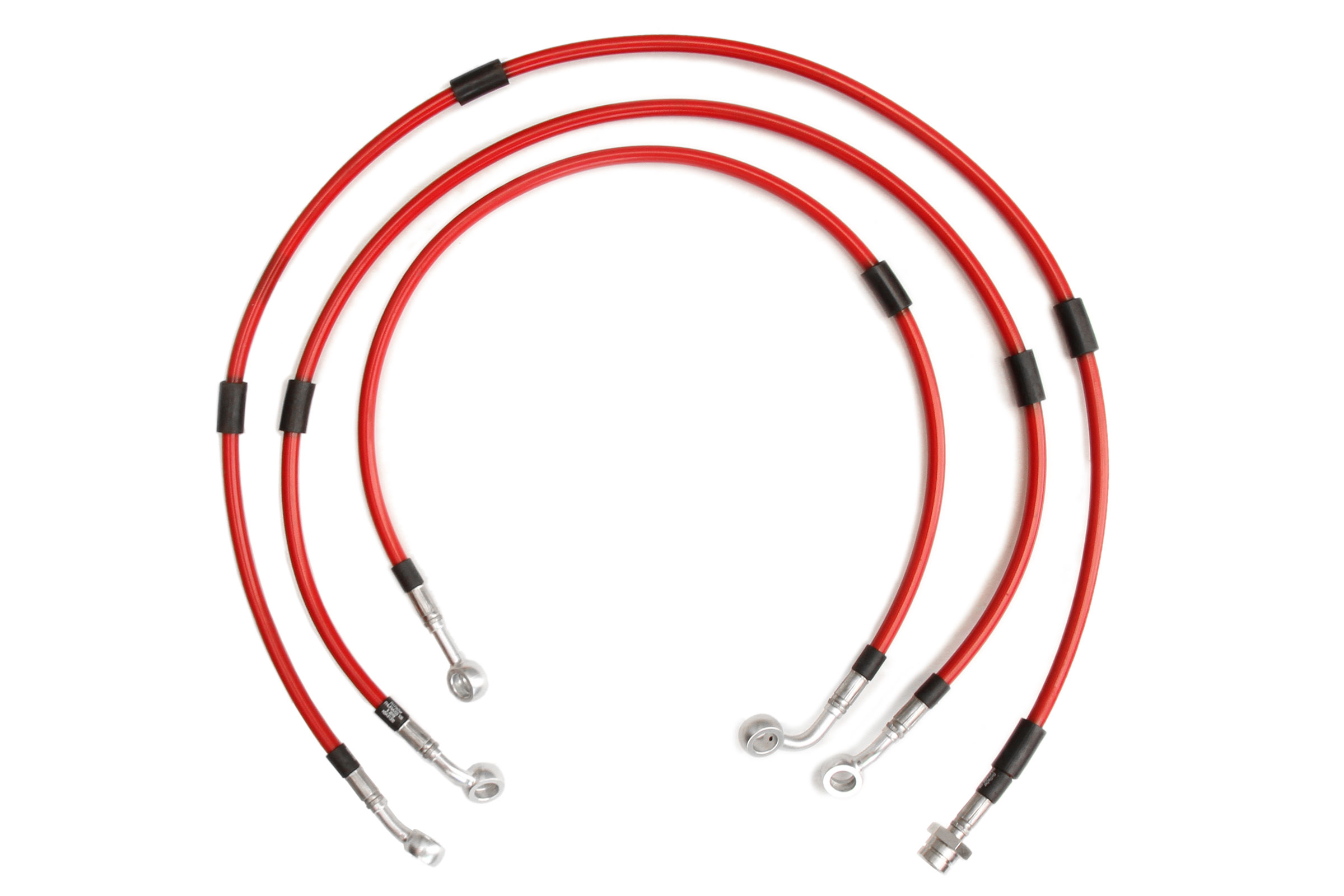 Steel braided brake line front, +3 cm for higher handlebars Yamaha Tenere 700