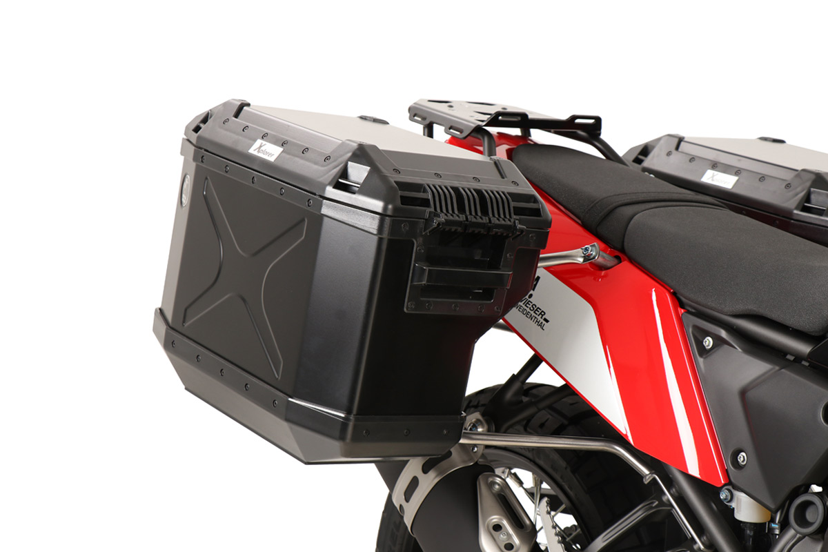 Hepco-Becker Xplorer Cutout Pannier Rack set Yamaha Tenere 700, black