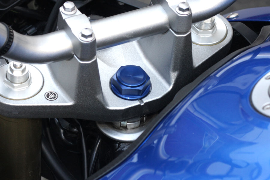 Steering head nut M24x1.5, high version, Aluminium, anodised