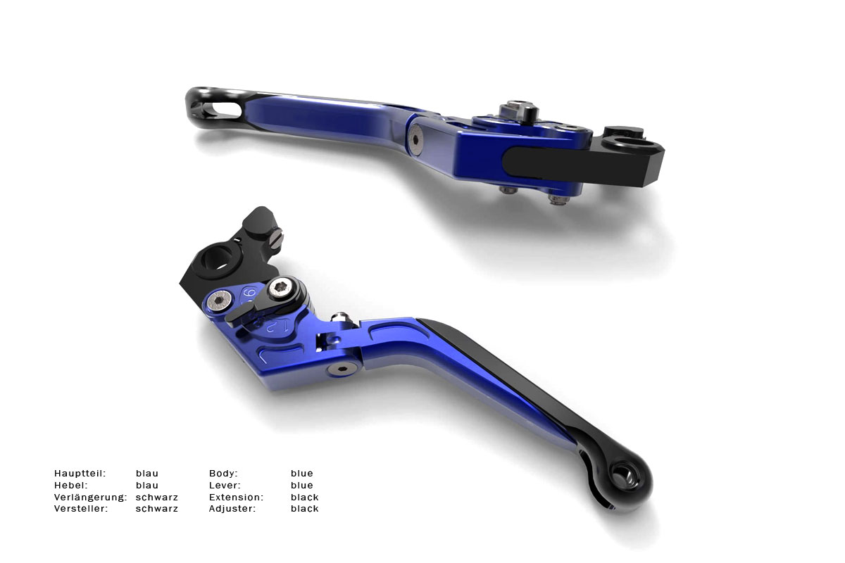 Brake- clutch lever set, foldable and length adjustable, Yamaha Tenere 700 2025 onwards
