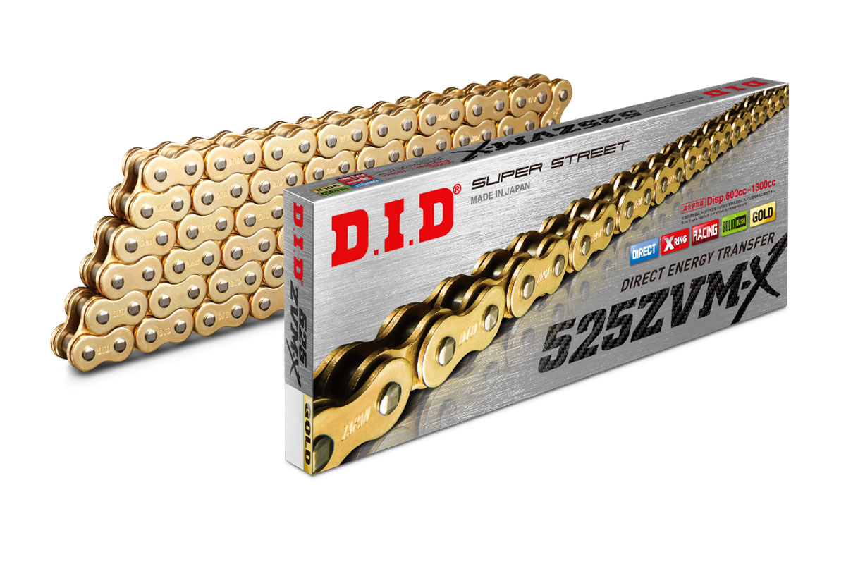 DID 525 ZVM-X Chain G&G (gold/gold)