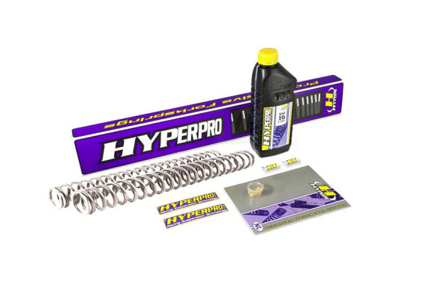 Hyperpro Gabelfedern, linear, 7.00 N/mm, Yamaha Tenere 700 inkl. 2 Liter Gabelöl SAE10