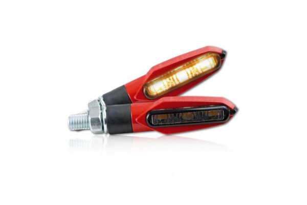 LED Mini Blinker, SLIGHT, kurz, Paar, E-geprüft, getöntes Glas