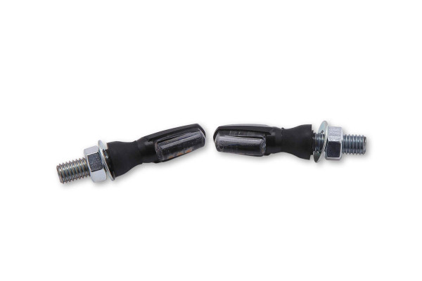 LED Blinker SPK, schwarzes Metall-Gehäuse, klares Glas, E-geprüft