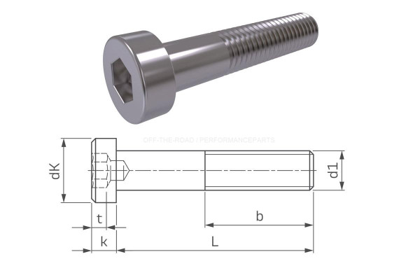 Schraube DIN6912, VZ M10