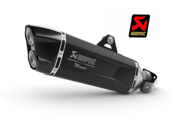 Akrapovic Schalldämpfer, Titan, Yamaha Tenere 700, (Euro 4 / 5), schwarz