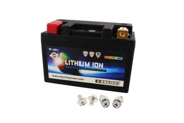 Lithium-Ionen Batterie, 36Wh, mit Anzeige, wasserdicht, wie YTX9BS, XT660RX / XT660Z / XT-600 ab 1990 / XTZ660 u.A.