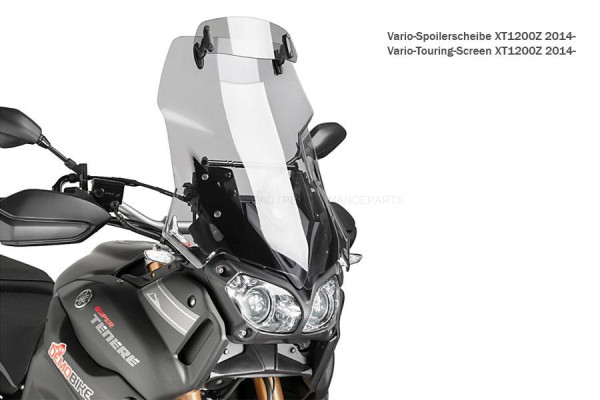 PUIG Touringscheibe VARIO Yamaha XT-1200Z/ZE Super Tenere 2014-, rauchgrau