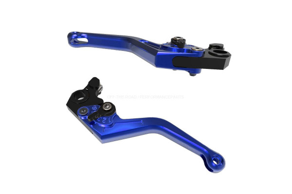 Kurz Hebel Paar Bremshebel Kupplungshebel Blau CNC YAMAHA XTX XTR XT 660 R X 04 