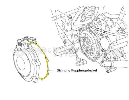 Dichtung Kupplungsdeckel, außen, Yamaha XT-660R/X/Z